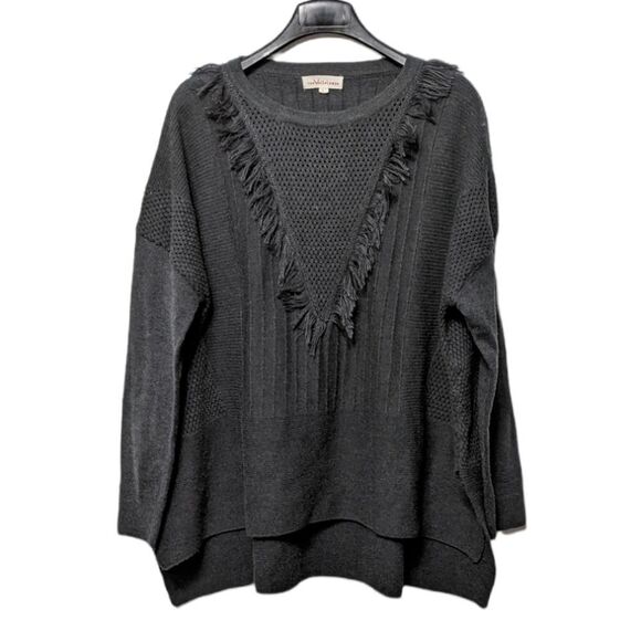 WALLFLOWER Oversized Fringe Wool Sweater L - Picture 8 of 8